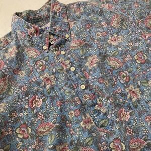 Vintage Reyn Spooner Hawaiian Floral Pullover Half-Placket‎ Shirt – Men's L